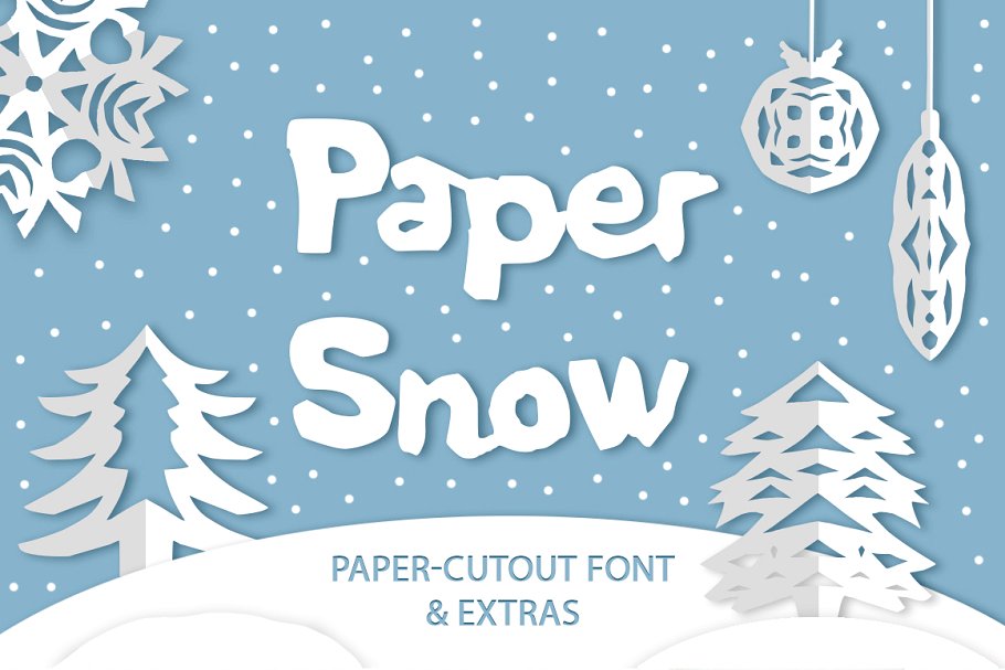 Paper snow Font16设计网精选英文字体