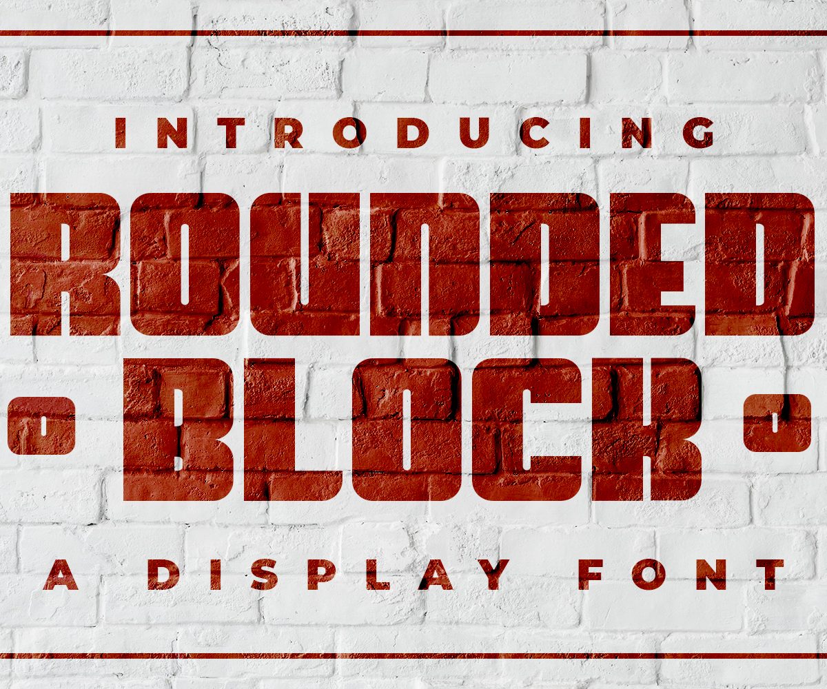 Rounded BlockLogo Font素材中国精选英文字体