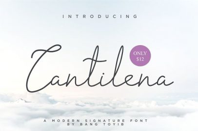 Cantilena – Signature Font素材中国精选英文字体