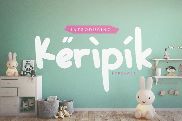 Keripik Font16设计网精选英文字体
