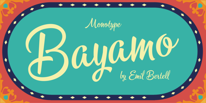 Bayamo Font16设计网精选英文字体