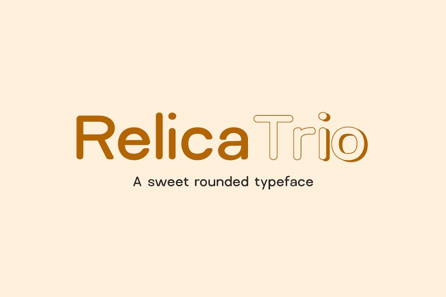 Relica Trio Font16设计网精选英文字体