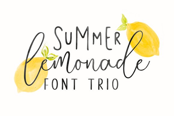 Summer Lemonade Font16素材网精选英文字体