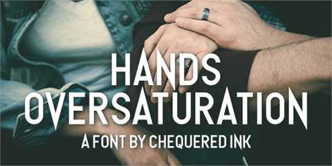 Hands Oversaturation font素材中国精选英文字体