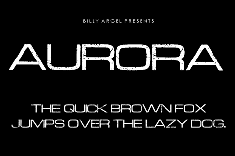 AURORA font16素材网精选英文字体