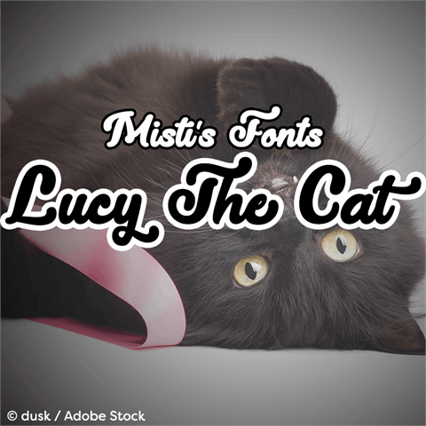 Lucy the Cat font16素材网精选英文字体