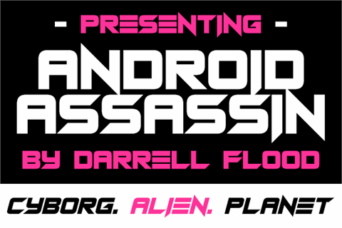 Android Assassin font16设计网精