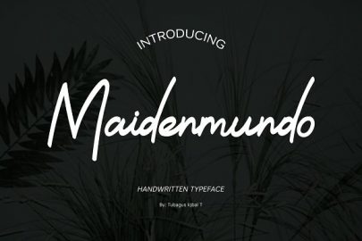 Maidenmundo typeface素材中国精选