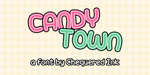 Candy Town font素材天下精选英文字体