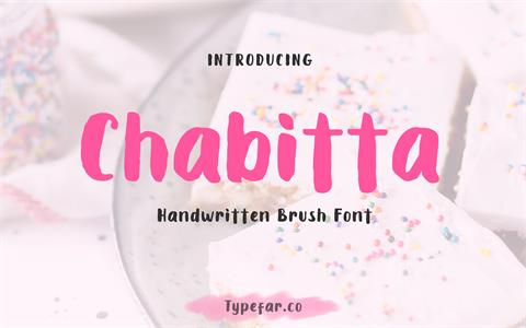 Chabitta font16素材网精选英文字体