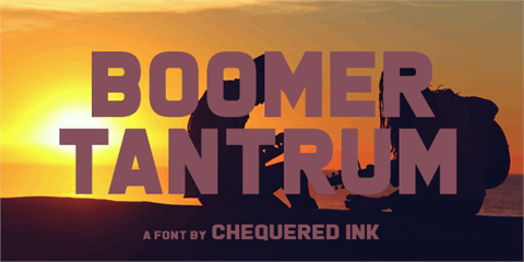 Boomer Tantrum font16图库网精选英文字体