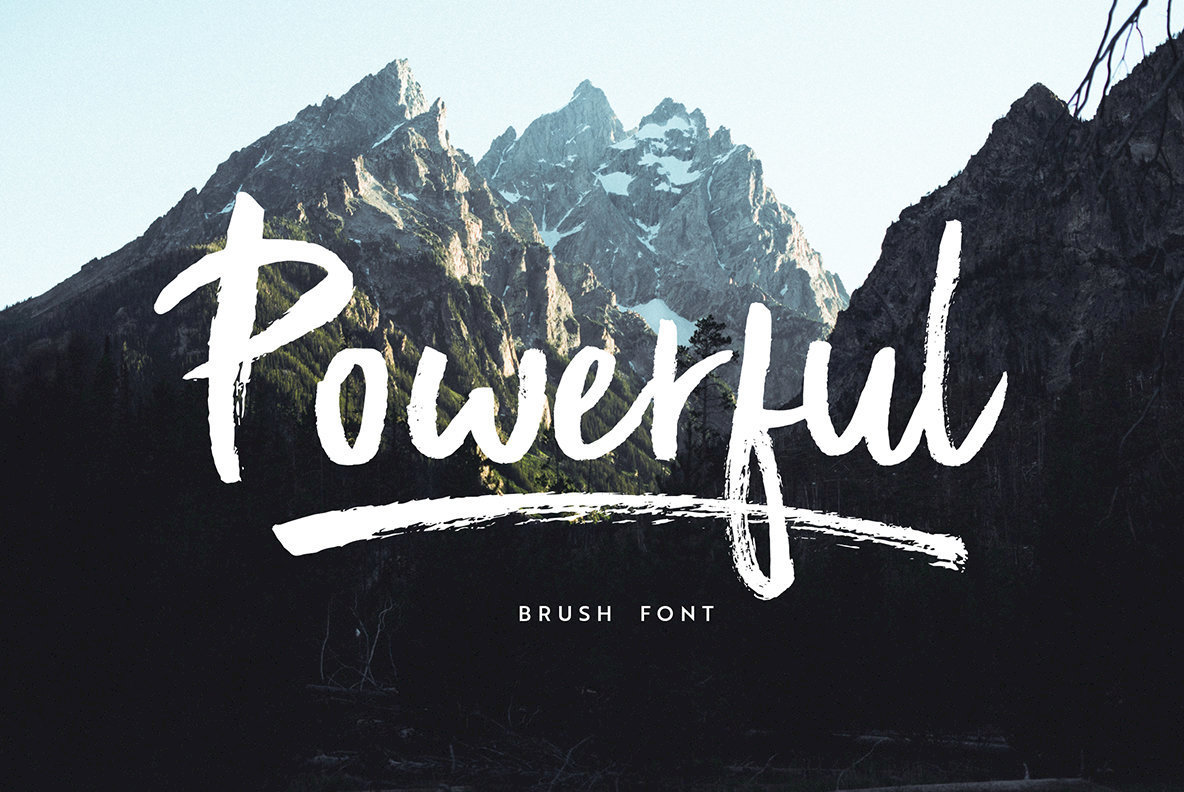 Powerful Font Family16设计网精选英文字体