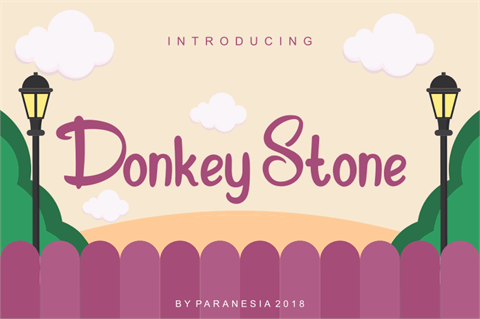 Donkey Stone font素材中国精选英
