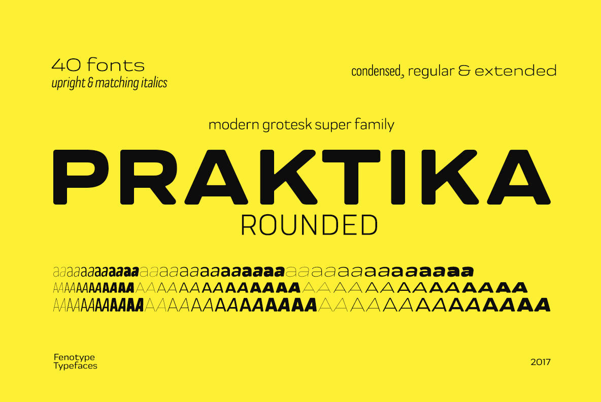 Praktika Rounded Font Family16图库网精选英文字体