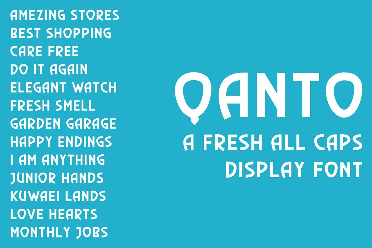 Qanto – Display Font16设计网精选英文字体