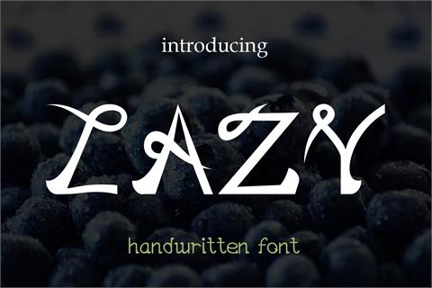 EP Lazy font素材中国精选英文字体