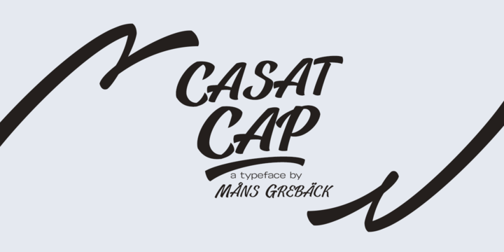 Casat Cap Font Family16设计网精选英文字体