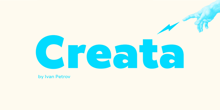 Creata Font Family16设计网精选英文字体