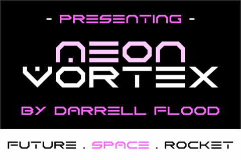 Neon Vortex font16图库网精选英文字体