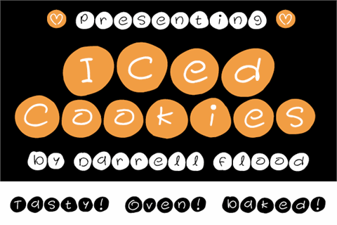 Iced Cookies font16设计网精选英