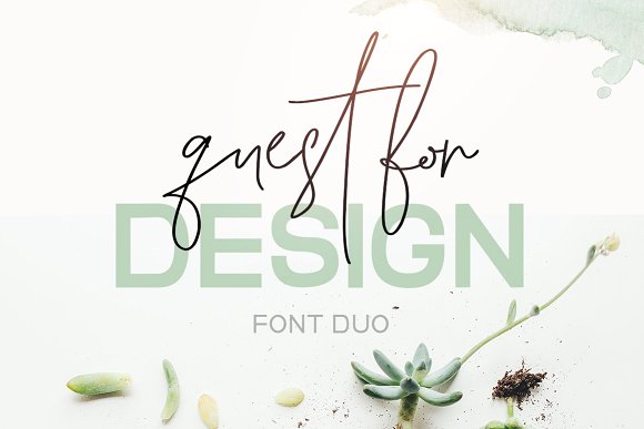 Quest for Design Font Duo素材中国精选英文字体
