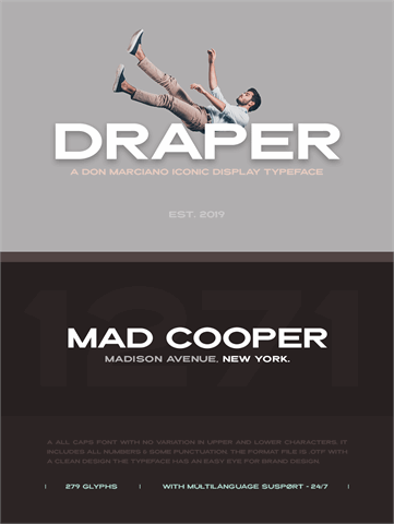 Draper font16设计网精选英文字体