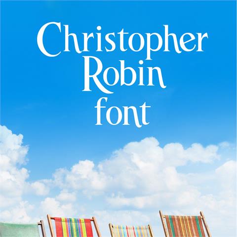 Christopher Robin font素材中国精选英文字体