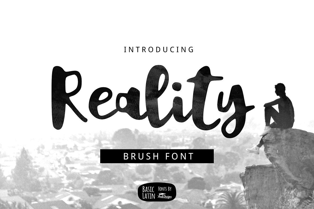 Reality Brush Font素材中国精选英