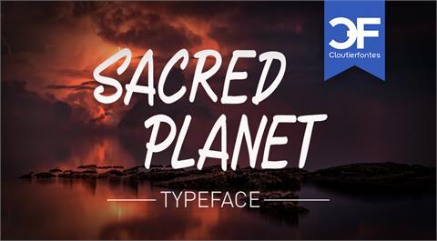 CF Sacred Planet font16设计网精选英文字体