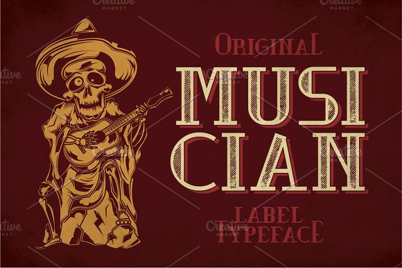 Musician Modern Label Typeface16设计网精选英文字体