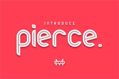 Pierce font16设计网精选英文字体