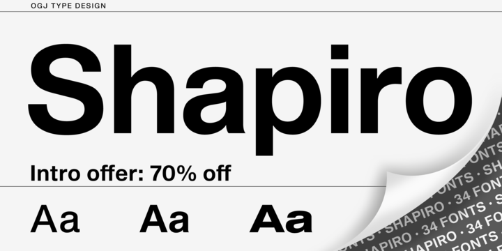 Shapiro Font Family16设计网精选英文字体