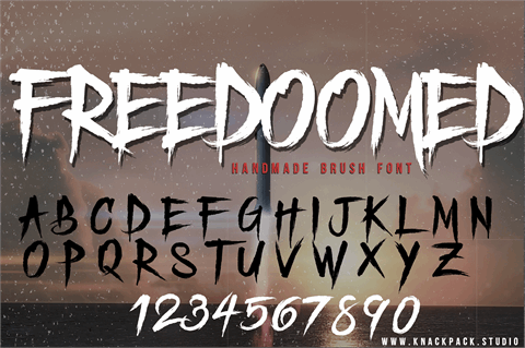 Freedoomed Demo font16设计网精选