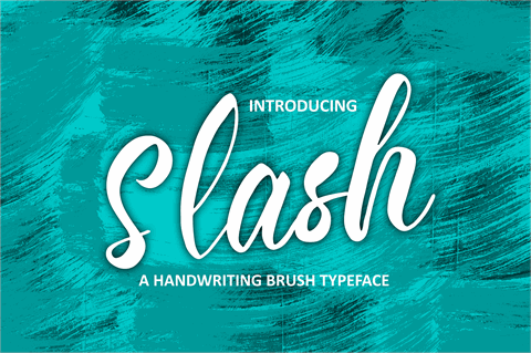 Slash font16设计网精选英文字体