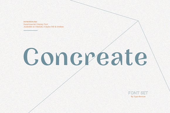 Concreate – Display Font素材中国精选英文字体