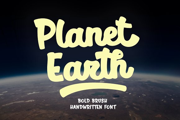 Planet Earth Font16图库网精选英文字体
