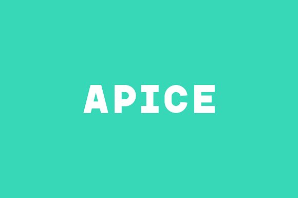 Apice – Font Family素材中国精选英文字体