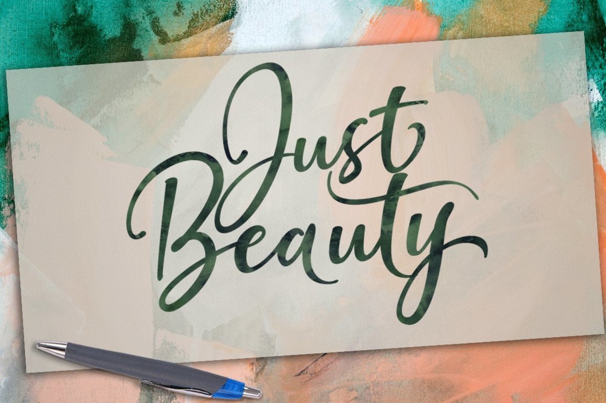 Just Beauty Font16设计网精选英文字体
