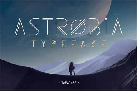 Astrobia font16设计网精选英文字