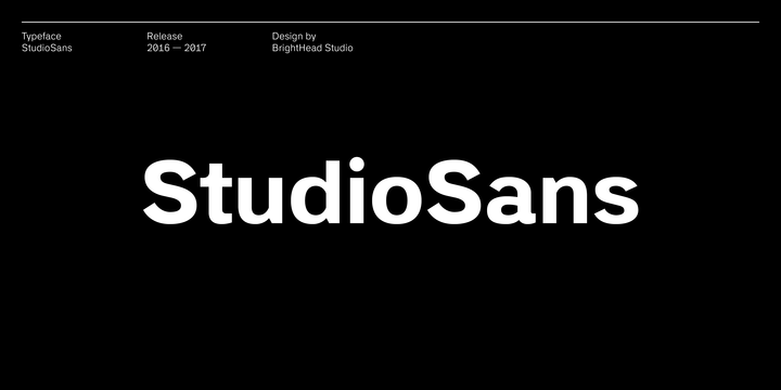 StudioSans Font Family16设计网精