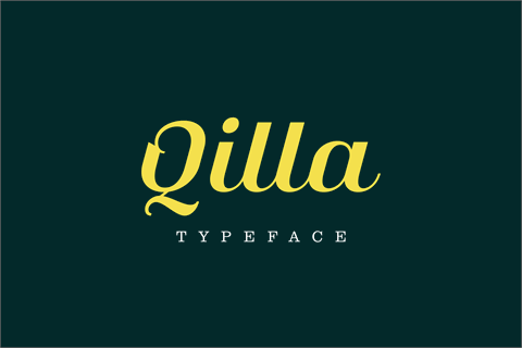 Qilla font16素材网精选英文字体