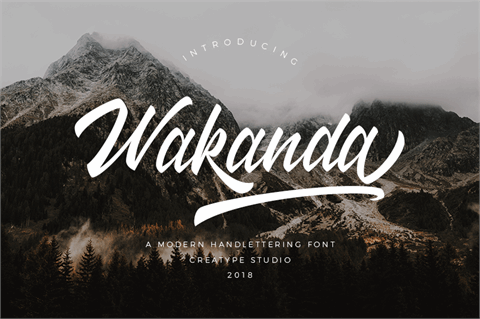Wakanda font16设计网精选英文字体
