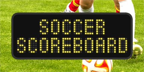 Soccer Scoreboard font16设计网精选英文字体