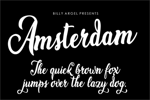 Amsterdam font素材天下精选英文字体