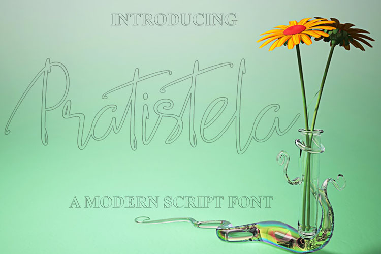 Pratistela Regular Font16设计网精选英文字体