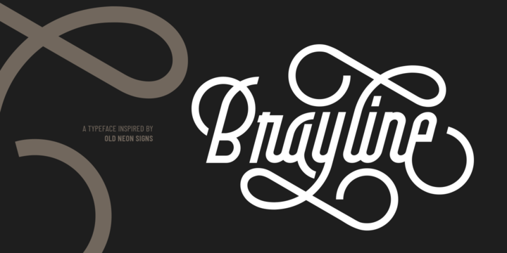 Brayline Font16图库网精选英文字体