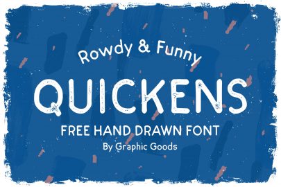 Quickens Font素材天下精选英文字