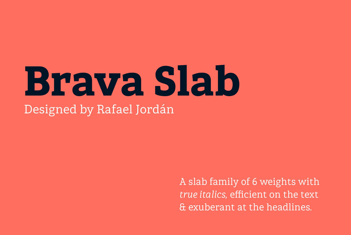 Brava Slab Font Family16图库网精选英文字体