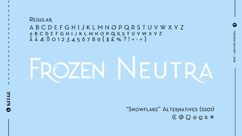 Frozen Neutra font16图库网精选英文字体