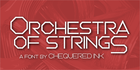Orchestra of Strings font16设计网精选英文字体
